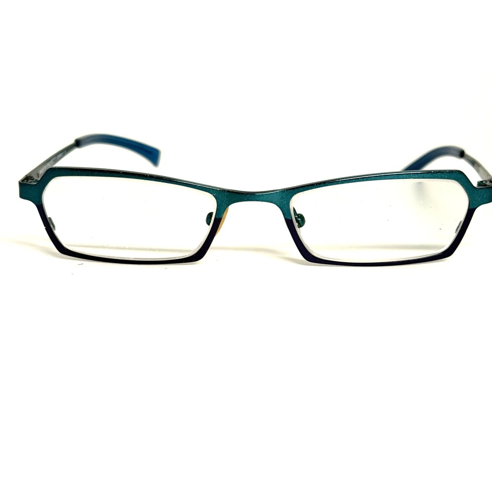 Project Germany Deschamps Eyeglasses Teal Blue‎ Metallic 51-19-130 Col 24 Frames